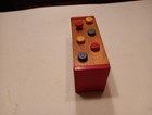 Vintage 1950s   Playskool  Pounding Bench wooden Toy  Flip Over Hammering  Bench