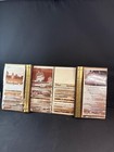 Vintage Wooden Photo Album Box Folding Picture Storage Case Rustic Wood Display