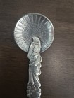 Japanese Shamisen Carrying A Parasol Bowl Sterling Silver 5  Spoon