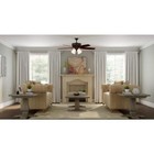 Hampton Bay Ceiling Fan 52  Click lock Blades W  Led Light Kit Oil-rubbed Bronze