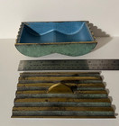 1950s Mcm Brutalist Pal-bell Israel Enameled Solid Bronze Box   Maurice Ascalon