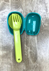 Tupperware Snap-together Cutlery Fork Knife Spoon Set On-the-go-new-ship Incl