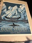 Eddie Vedder San Diego 2011 Poster By Amayo Signed Sn  18x24  Variant 