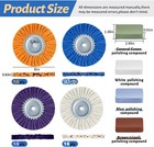 8 Pcs 8 Airway Buffing Wheel Aluminum Wheel Polishing Kit In Diameter 5 8 Inch