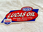 Vtg Nhra Lucas Oil Decal Man Cave Drag Racing Hotrod 8  Original