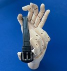 Nwt Polo Ralph Lauren Equestrian Black Leather Buckle Wrist Strap Bracelet