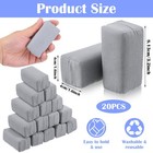 Xozeooeu 20 Pack Microfiber Applicator Pads Suede Car Detailing Sponge 1pk
