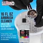 U s  Art Supply Airbrush Cleaner  16 Ounce  Fast Acting Paint Cleaning Solution