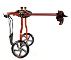 Adjustable Dog cat Wheelchair Cart For Handicapped Pet 22-38 5lb Red