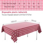 S Picnic Tablecloths 54   108 Inch Red And White Checkered 2 Pack Red Gingham