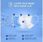  50 Pcs Blue Face Mask Mouth   Nose Protecting Families Easy Safe