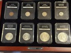Historic U s  Uncirculated Coin Collection Genuine Silver Dollars Cent Nickels D