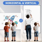 Large Dry Erase White Board For Wall  72   X 40   Double-sided Magnetic White   