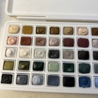 Ocean Paper Watercolors  New Earth Set  50 Half Pans