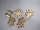 5  Antique Solid Brass    Butterfly Style Flush Mount Cabinet Door Lid Hinges