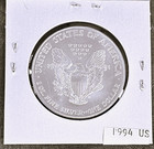 1994 American Silver Eagle Coin Bu 1 Oz Us  1 Dollar Uncirculated Brilliant Mint