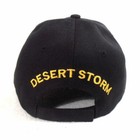 Desert Storm Veteran Baseball Cap  Black Military Hat With Ribbons  Men Women 