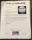Derek Jeter Signed Autograph Budig Oal Official American League Baseball Psa dna