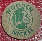 Wooden Nickel 1876 1976 Centennial 100th Anniversary Portland Pa Poconos-apr312