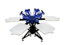 6 Color 6 Station Screen Printing Machine Press W fixed T-shirt Platform A-class
