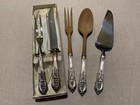 Rose Point By Wallace Sterling Silver Flatware  43 Pieces W  Case