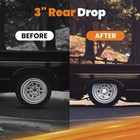  3  Lowering Block Kit And U-bolts Kit For Chevy C10 Rear 1960-1972 Leaf 