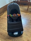Baby Bjorn Soft Bouncer - Black gray W toy Bar  Clean And Ready To Use