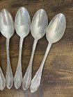 Antique Set Of 6 Gebr  der Reiner German 800 Silver Large Serving tablespoons