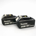  2  New Genuine Makita Brand Bl1850b-2 18v Batteries 5 0 Ah Led 18 Volt Lxt