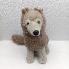 Vintage Dakin Realistic Tan   Gray Wolf Pup Plush Stuffed Animal Toy