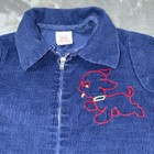 Vintage 60s-80s Sears Baby Romper Button Legs Puppy Blue Small 15-20 Lbs