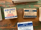 Vintage Medical Bandages Apothecary Surgical Silk Blue Cross Mine Safety Lot 8