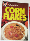 4 Vtg 1982 Quaker Cereal Signs  Cap n Crunch  Corn Flakes  Raisin Bran  11x15 