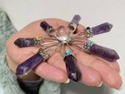 A    Natural Clear Quartz Ball Crystal 7 Chakra Obelisk Energy Generator Gem 1pc