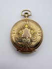 Antique 14k Gold Tri Color Waltham U s a  17 Jewels Box Hinge Hunter Case Pocket