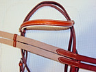 Rare Stubben Bridle   Reins -padded raised- 2-tone Quality Leather -full- Great