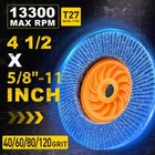 4 5 Inch  Zirconia Flap Discs 40 60 80 120 Grit Grinding Sanding Wheel Tool-free
