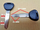 Two Blank Keys Fits Galant Eclipse 3000gt  lot Of 2  New  U s  Shipping 