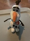 Ty Disney Frozen Olaf Beanie Baby Babies Sparkles 8  Plush Snowman Original