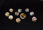          Beautiful Lot Of 10 Jabo das Mixed Runs Collector Marbles  750  Mint    