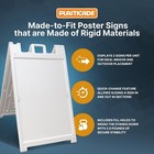 Signicade Deluxe A-frame Sign   Sidewalk Sign Frame   Plasticade Sandwich Board