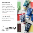 Assorted Liquid Ink Block Printing Ink Set Fabric Paint Safe And Economical