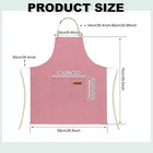 2 Pack Kitchen Cooking Aprons  Adjustable Bib Chef Apron With 2 Pockets For Wome