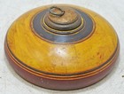 Vintage Wooden Round Tobacco Opium Box Original Old Hand Crafted Painted