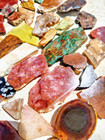 2 Lb Cut Slab   Gem Stone Crystals Agate Jasper   Wood Rough Mix Lot Old Stock