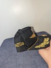 Vintage Indianapolis Motor Speedway Snapback Hat Black Gold Indy 500 1992 Leaf