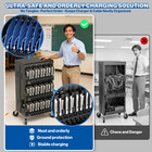 30 Devices Laptop Charging Cart For Chromebooks   Tablets  Open-back Design
