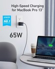 Anker - Powerport Iii 65w 3-port Wall Charger - Black