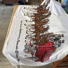 Beach Towels Budweiser 8 Horse Clydesdales Stagecoach Deliver Vintage 32x54 Used