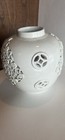 Chinese White Openwork Ceramic Pottery Vase